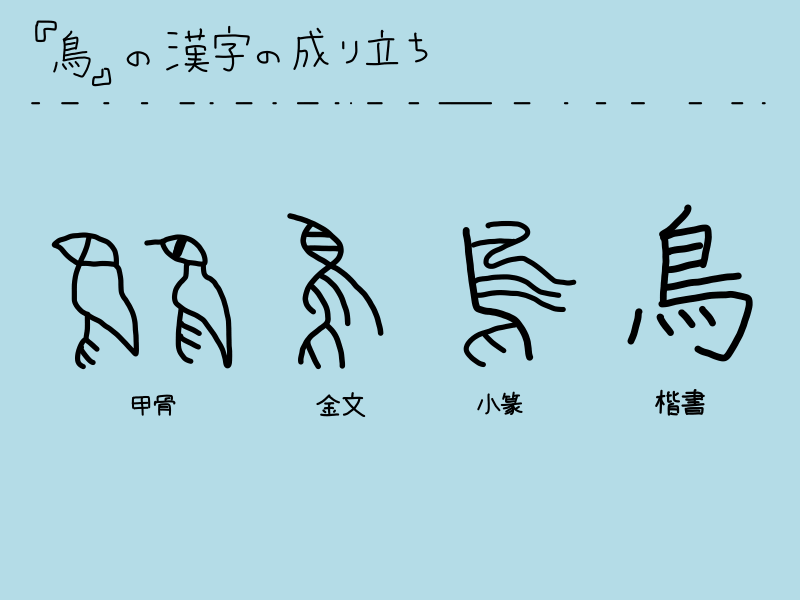 鳥ってどんな漢字 書き順 読み方 意味 成り立ち