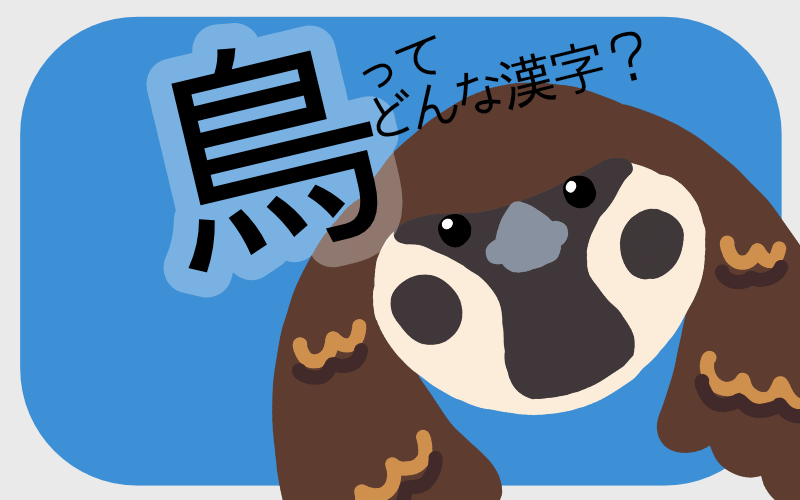 鳥ってどんな漢字？【書き順、読み方、意味、成り立ち】