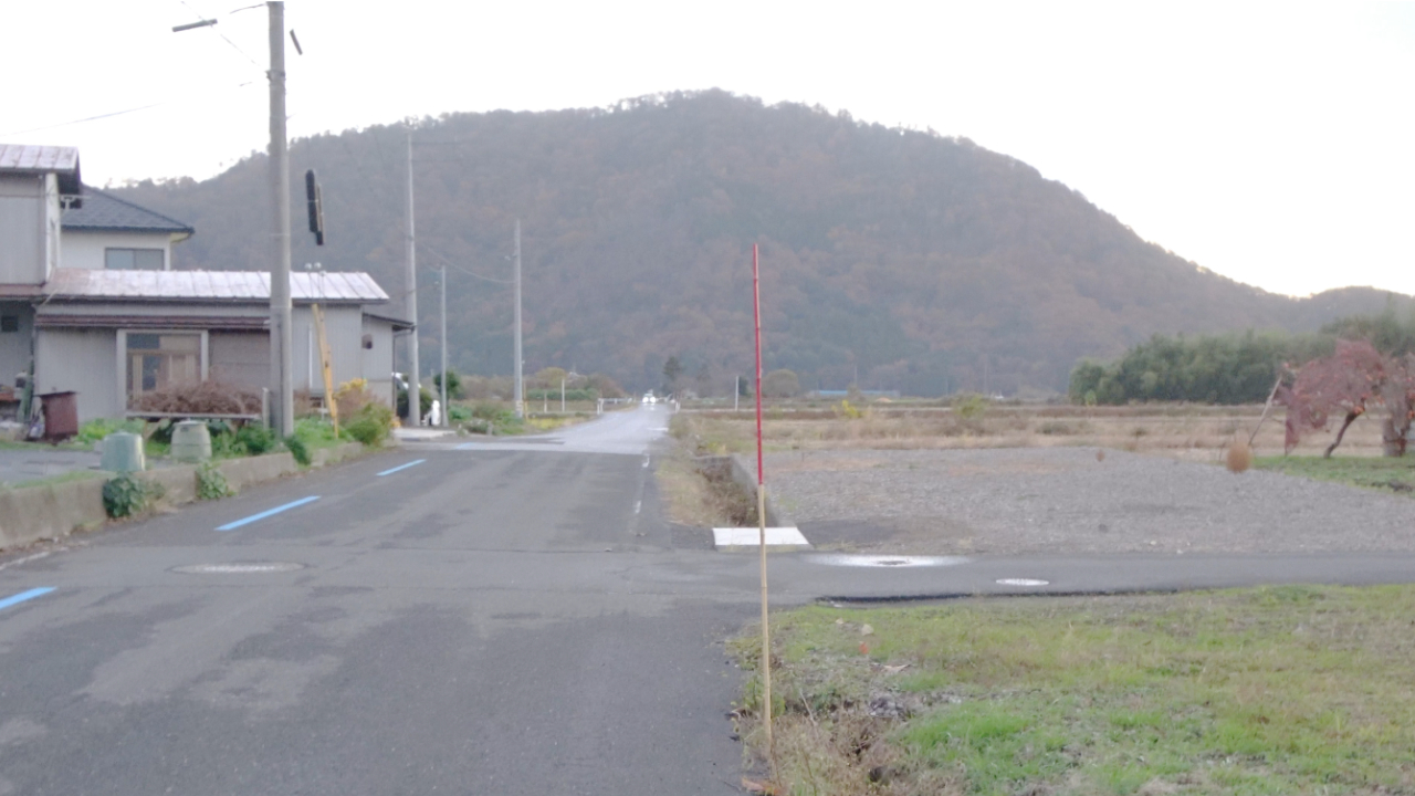 湖北野鳥センターから山本山へ続く舗装道路の画像