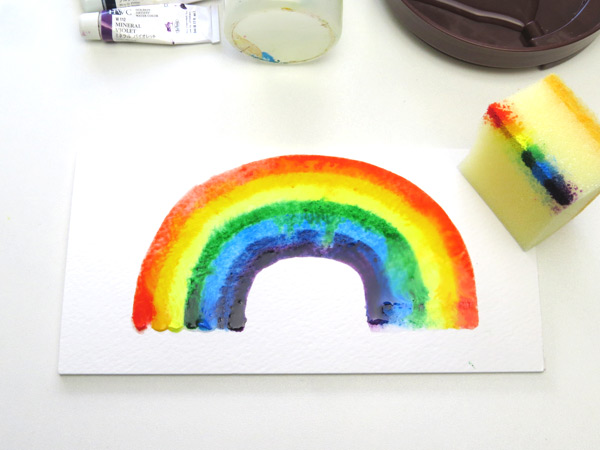 虹が描けました!!